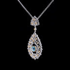 Lace Filigree Chandelier Necklace 6022