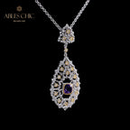 Lace Filigree Chandelier Necklace 6022