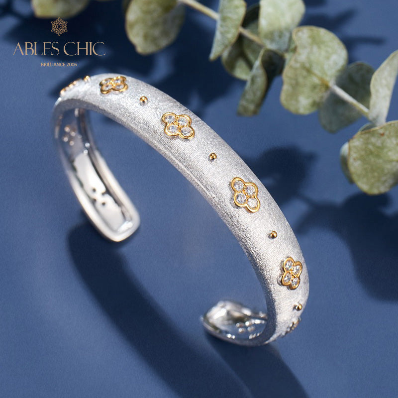 CZ Clovers Bracelet 6107