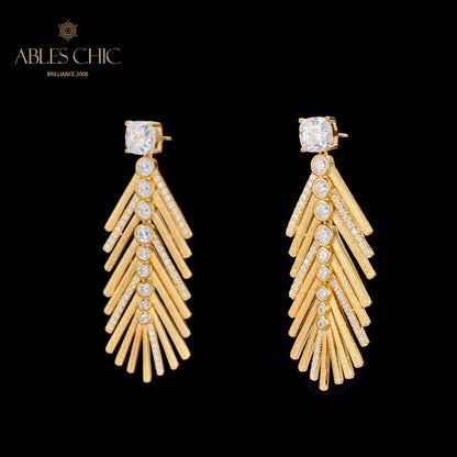 Silky Cypress Needle Earrings 6135