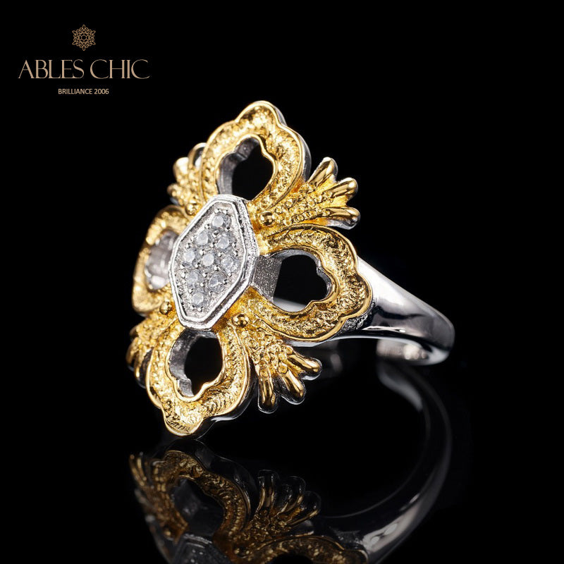 Iconic Clover Filigree Ring 6051