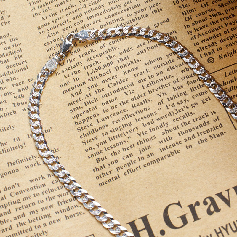 Diamond Cut Rombo Curb Chain 50cm 6060