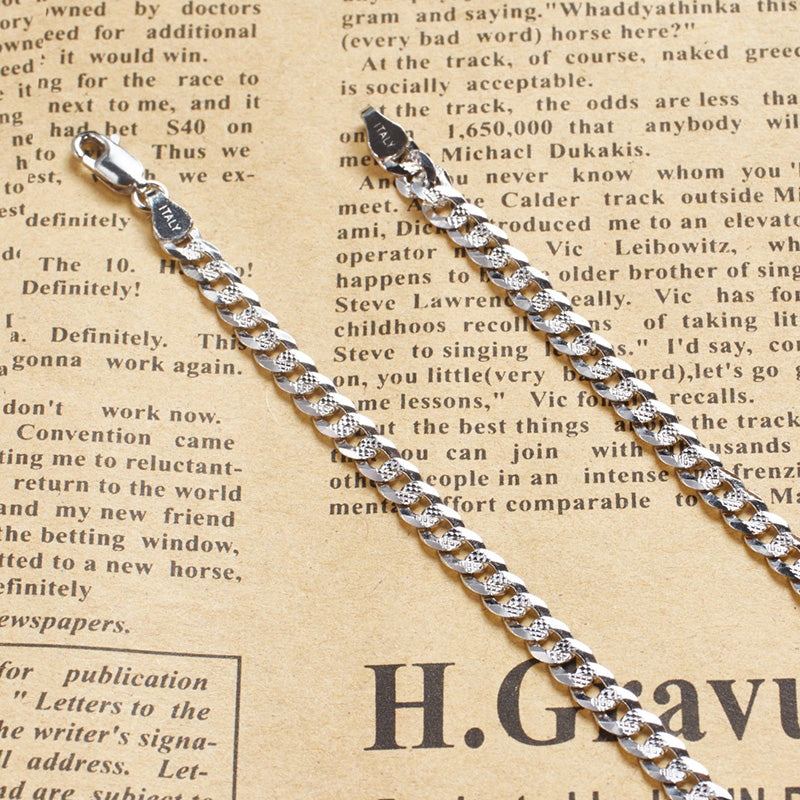 Diamond Cut Rombo Curb Chain 50cm 6060