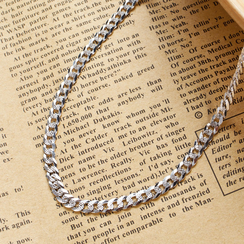 Diamond Cut Rombo Curb Chain 50cm 6060