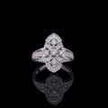 Traditional Fretwork Floral Ring 6053