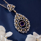 Lace Filigree Chandelier Necklace 6022