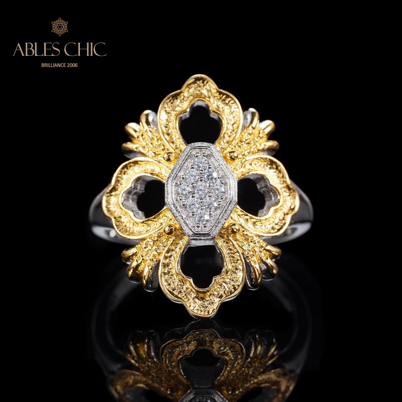 Iconic Clover Filigree Ring 6051