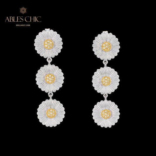 Boucles d'oreilles soyeuses Daisy Chandelier 6134