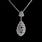 Lace Filigree Chandelier Necklace 6022