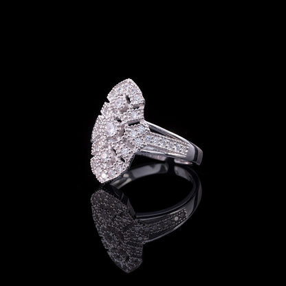 Traditional Fretwork Floral Ring 6053