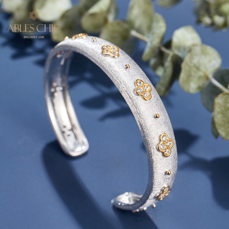 CZ Clovers Bracelet 6107