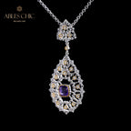 Lace Filigree Chandelier Necklace 6022
