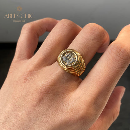 Istrus Moesia Didrachm Coin Ring