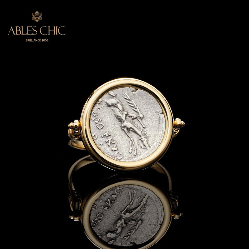 Byzantine Apollo Coin Ring