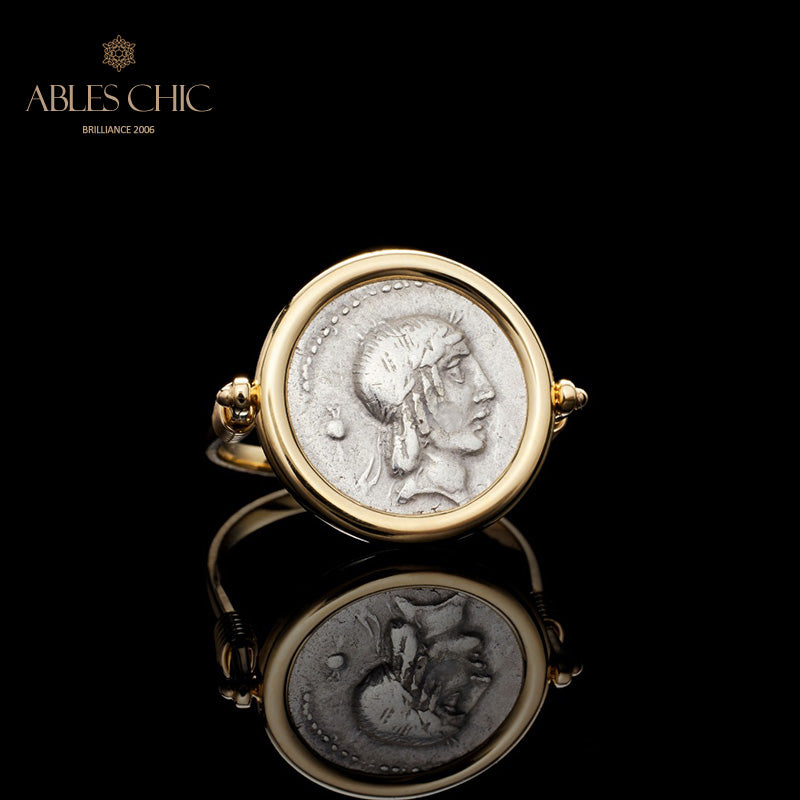 Byzantine Apollo Coin Ring