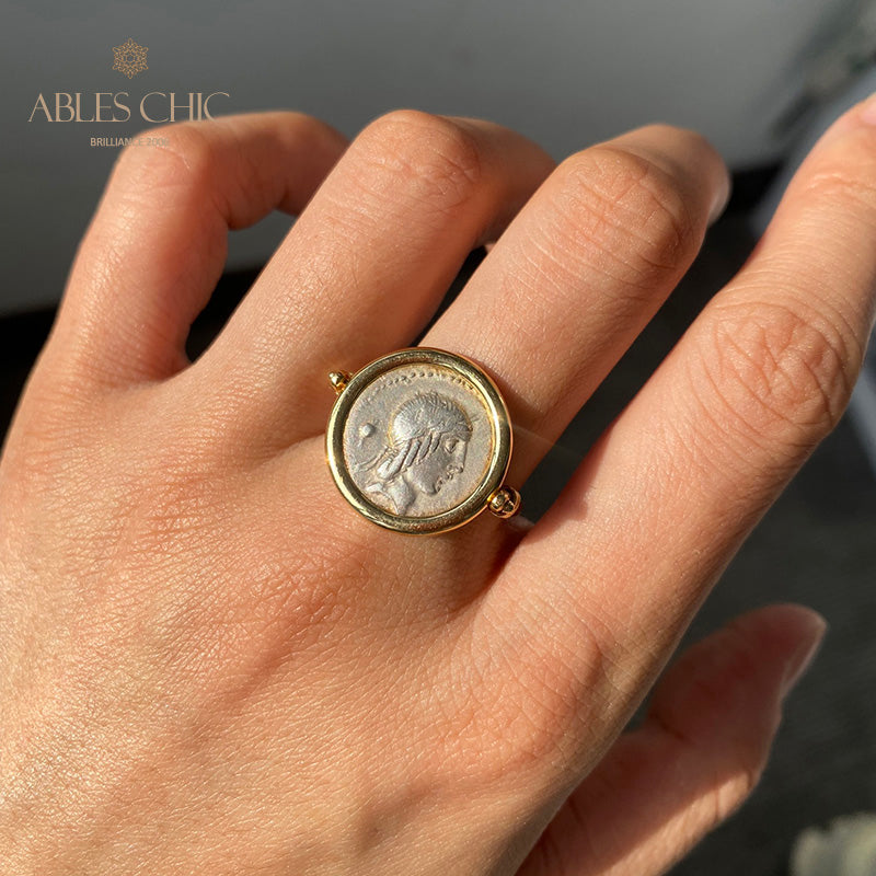 Byzantine Apollo Coin Ring