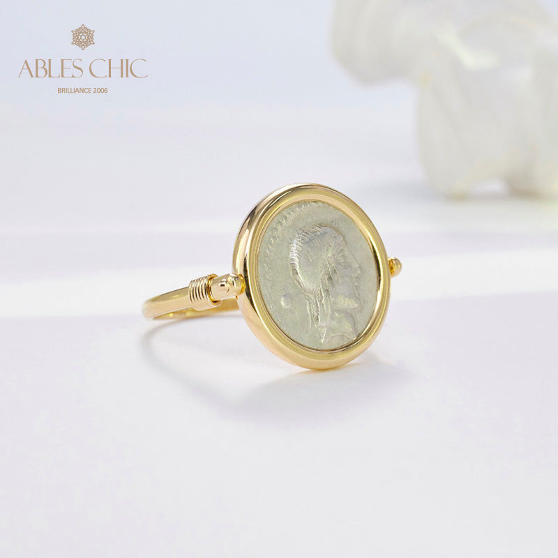 Byzantine Apollo Coin Ring