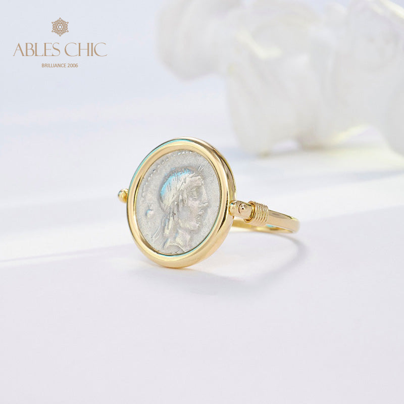 Byzantine Apollo Coin Ring