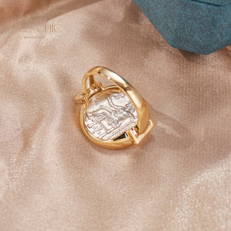 Byzantium Heracles Lira Coin Ring