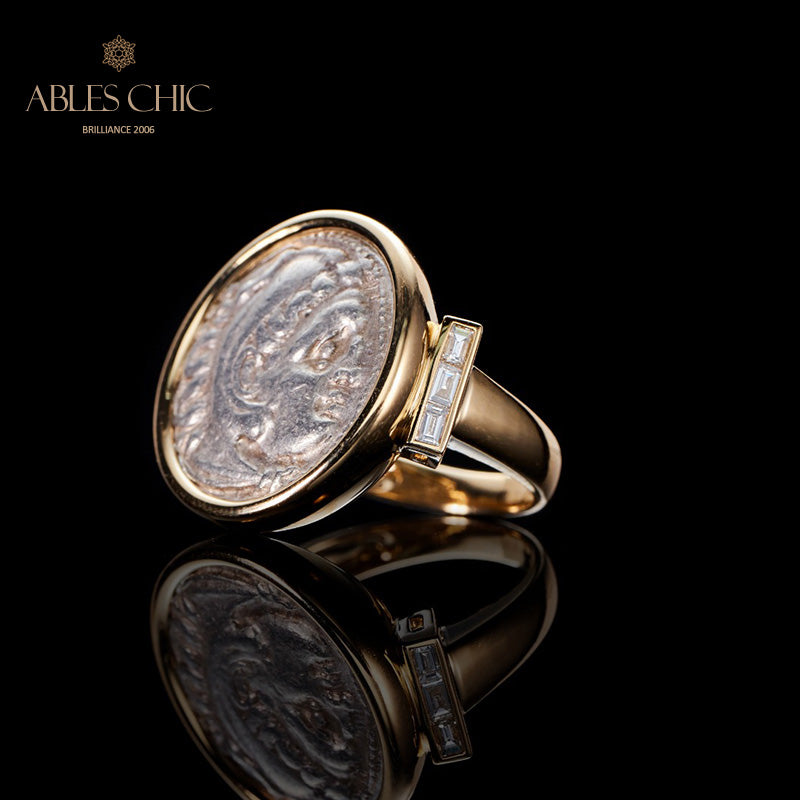 Byzantium Heracles Lira Coin Ring