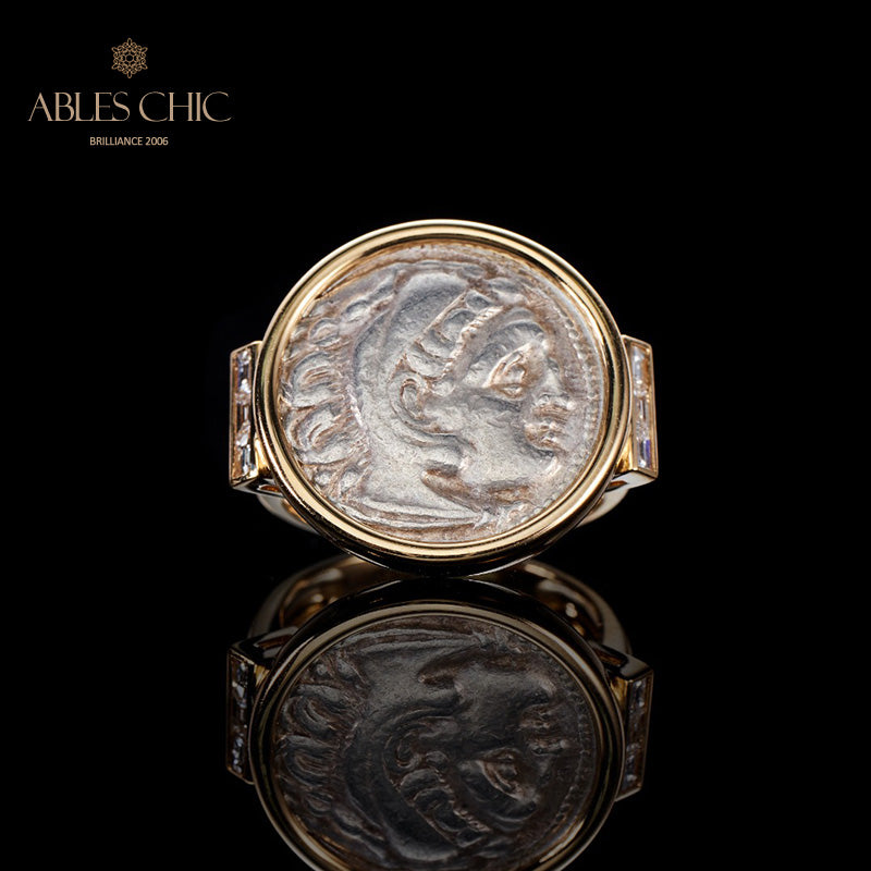 Byzantium Heracles Lira Coin Ring