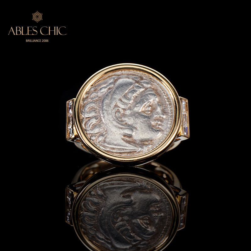 Byzantium Heracles Lira Coin Ring