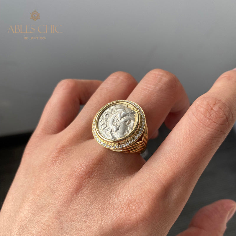 Ancient Heracles Coin Ring