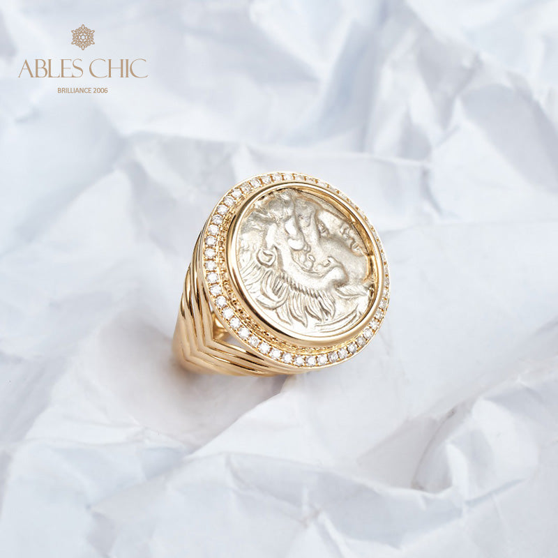 Ancient Heracles Coin Ring