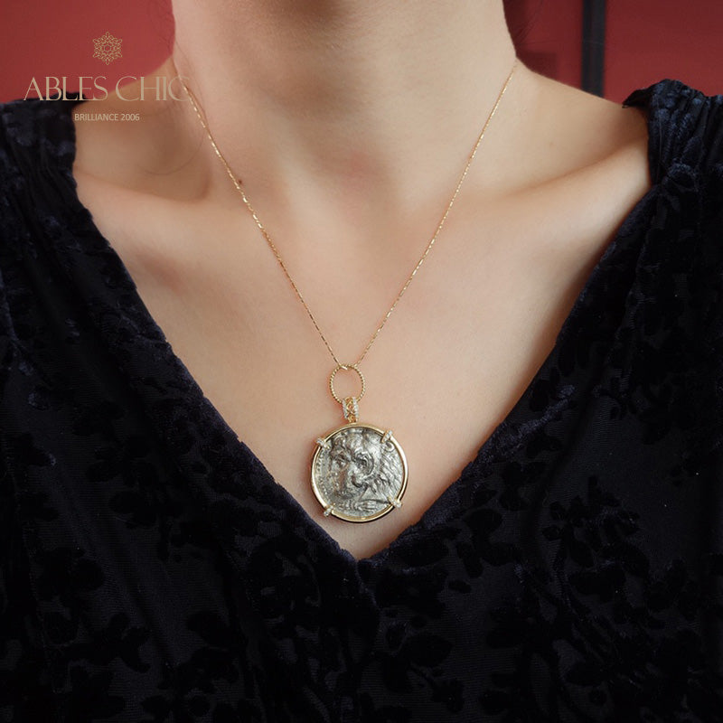 Hercules Coin Medallion Pendant Only