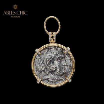 Hercules Coin Medallion Pendant Only