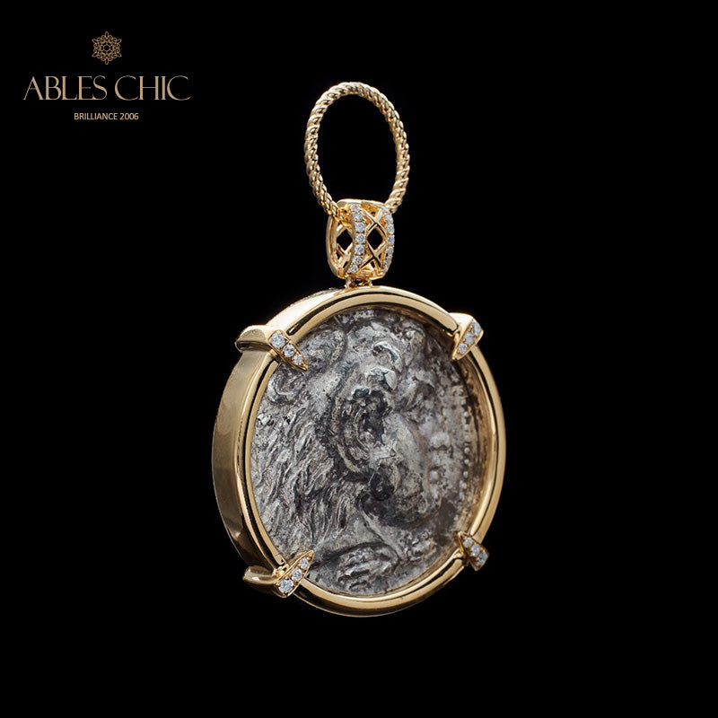 Hercules Coin Medallion Pendant Only