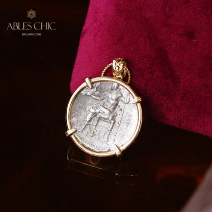 Hercules Coin Medallion Pendant Only