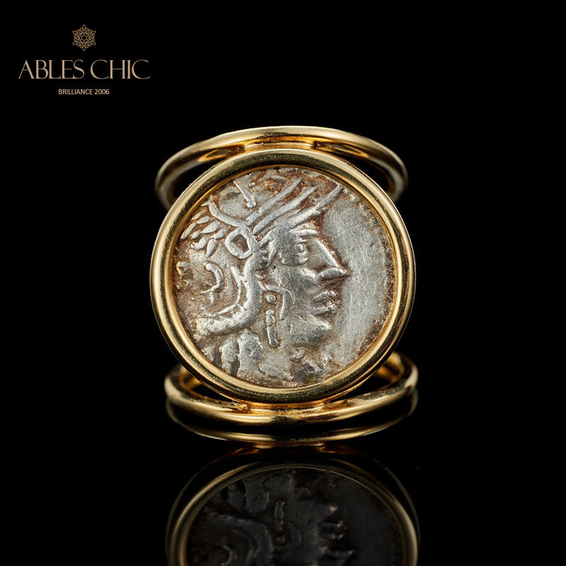 Roman Goddess Coin Ring