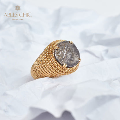 Helios Coin Byzantine Ring