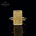 Ancient Characters Coin Pendant Ring