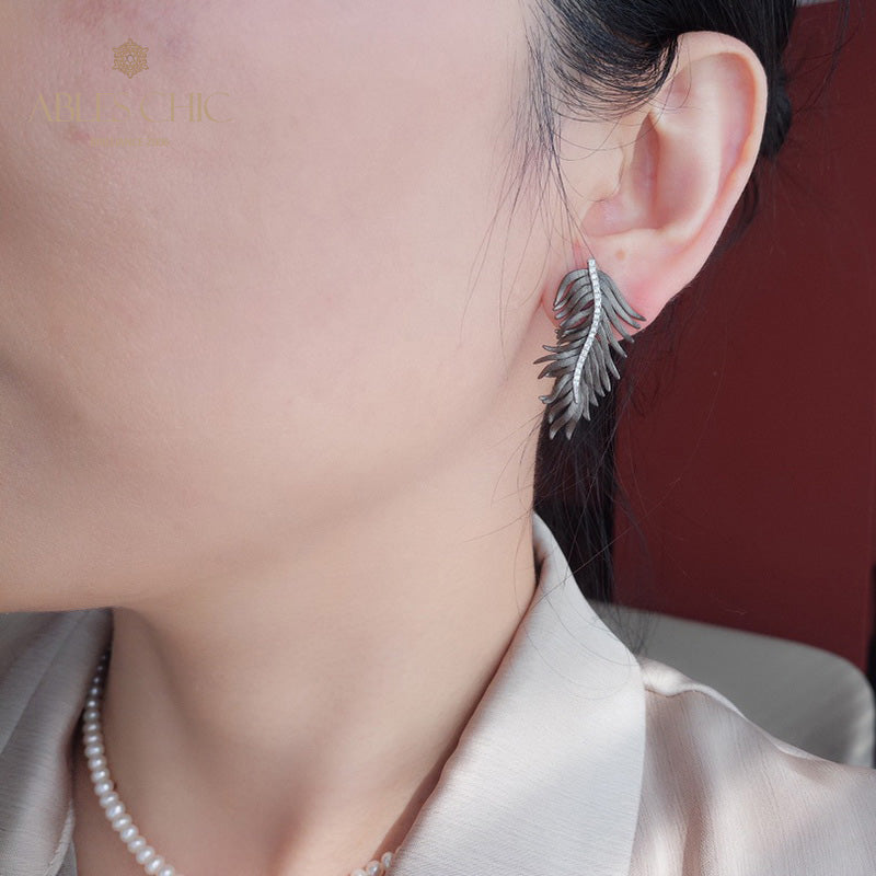 Antique Pine Needle Chandelier Earrings 5991