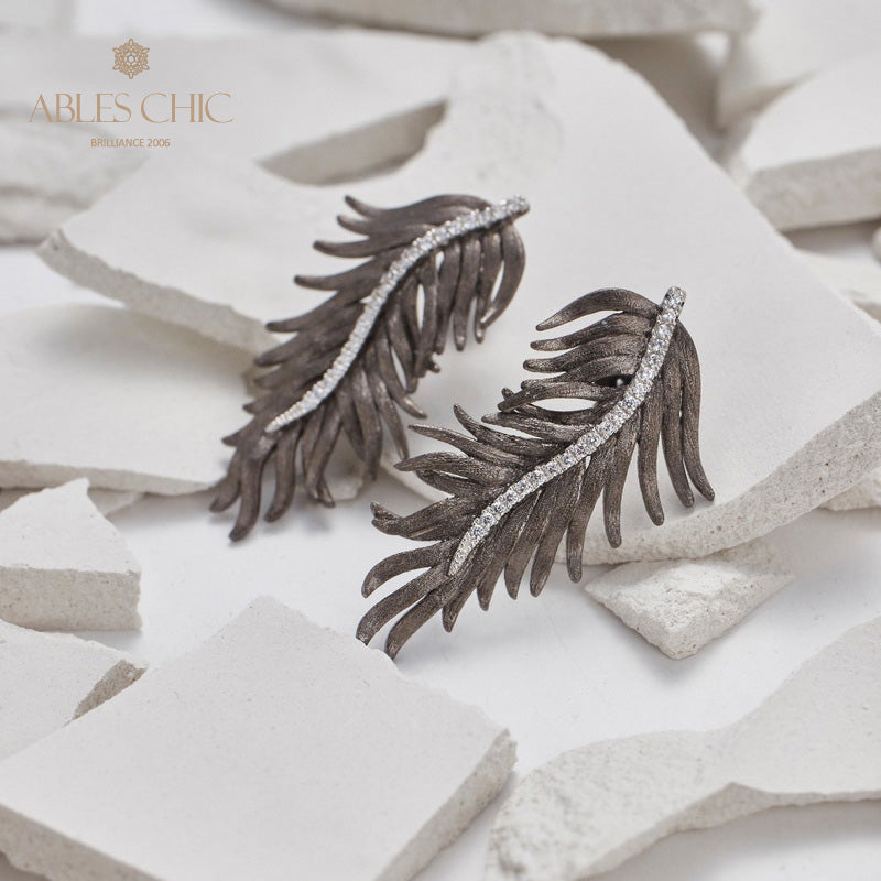 Antique Pine Needle Chandelier Earrings 5991