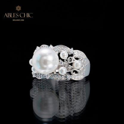 Floral Temperament Pearls Ring 5767