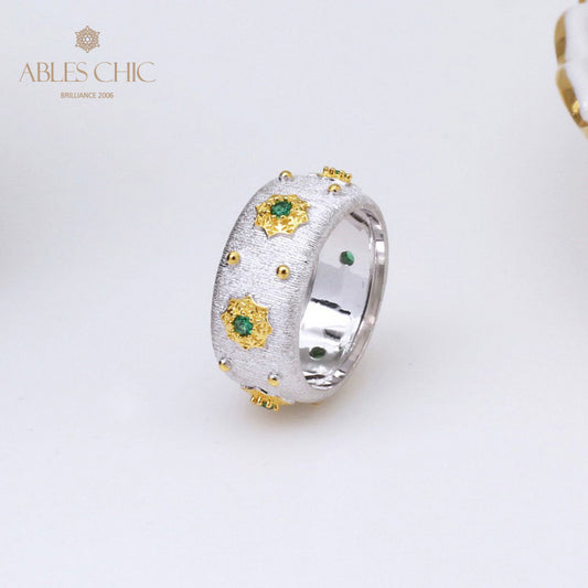 Bague Soyeuse Fleurs Étoilées 5029