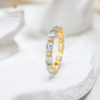 Aquamarine Stack Ring 6042