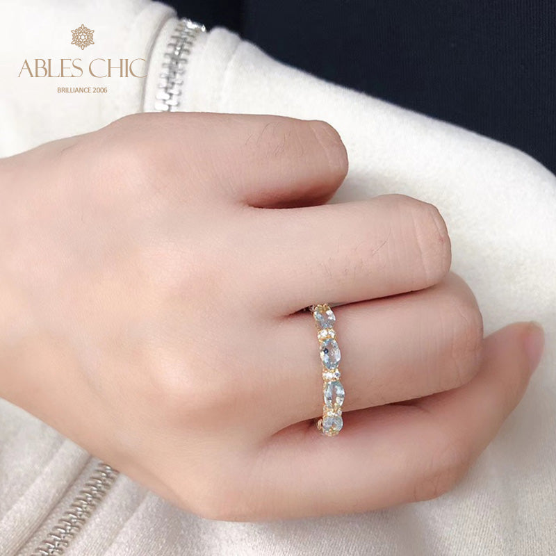 Aquamarine Stack Ring 6042