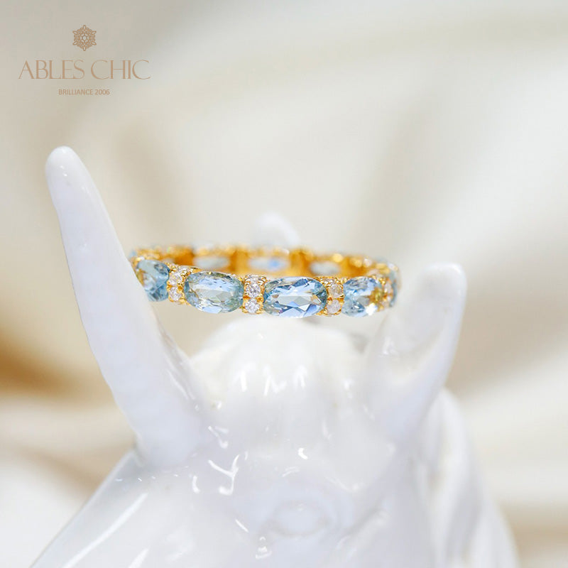 Aquamarine Stack Ring 6042