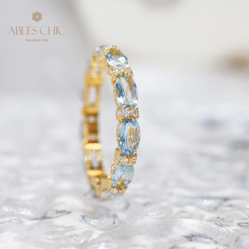 Aquamarine Stack Ring 6042
