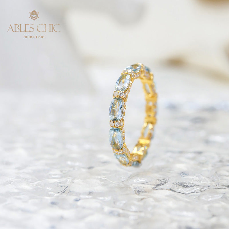 Aquamarine Stack Ring 6042