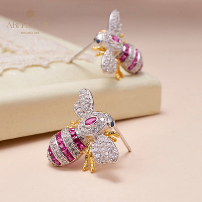 Vivid Beetles Bee Earrings 5777