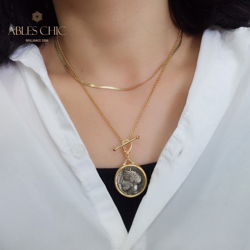 Zeus Greek Coin Necklaces 5913