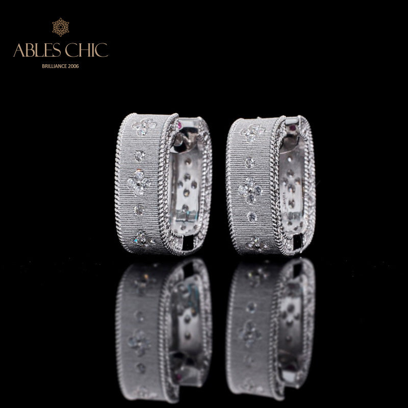 Zircon Clover Earrings 5773