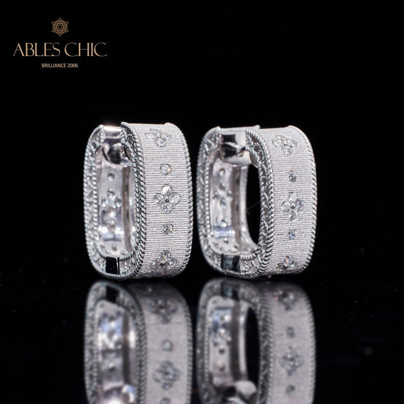 Zircon Clover Earrings 5773