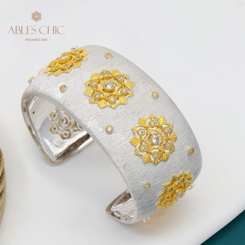 Bracelet floral à motif en tissu 5636