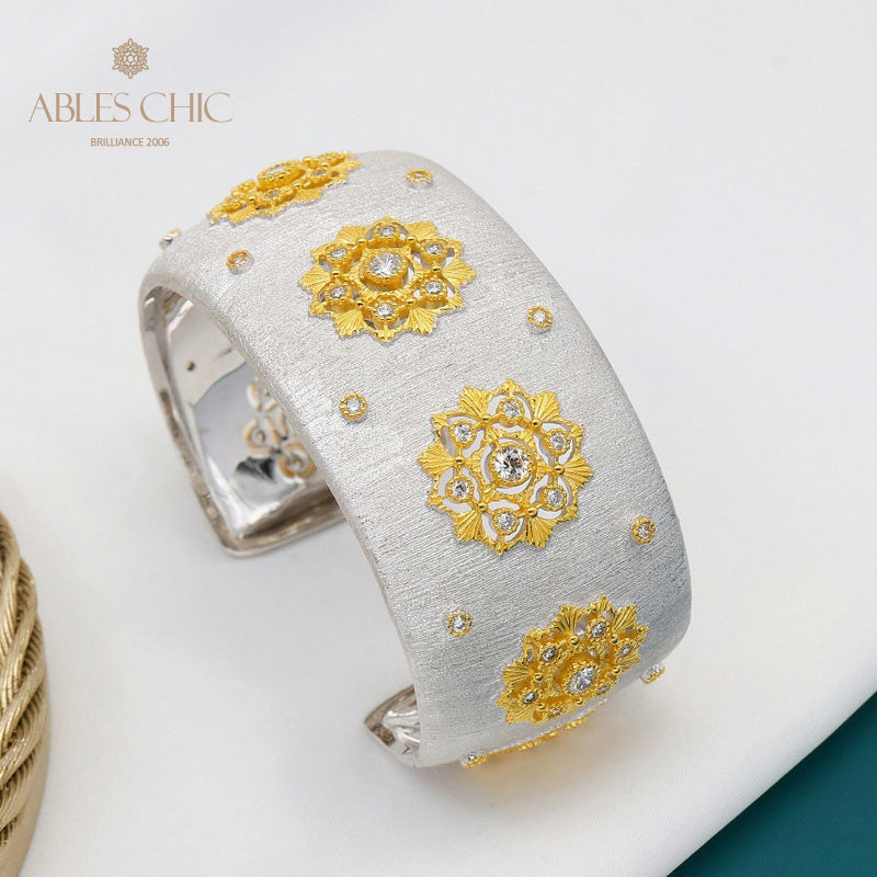 Bracelet floral à motif en tissu 5636